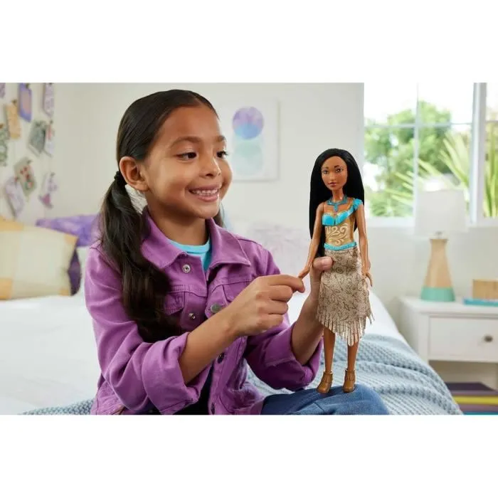 Mattel Princesa Disney Pocahontas HLW07 Muñeca Articulada con Accesorios +3 Años 1