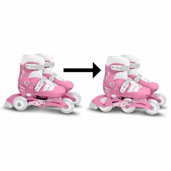 Stamp STA3496271873011 Patines en Línea 2 en 1 con 3 Ruedas, Talla 27-30, Rosa 2 Stamp STA3496271873011 Patines en Línea 2 en 1 con 3 Ruedas, Talla 27-30, Rosa 2