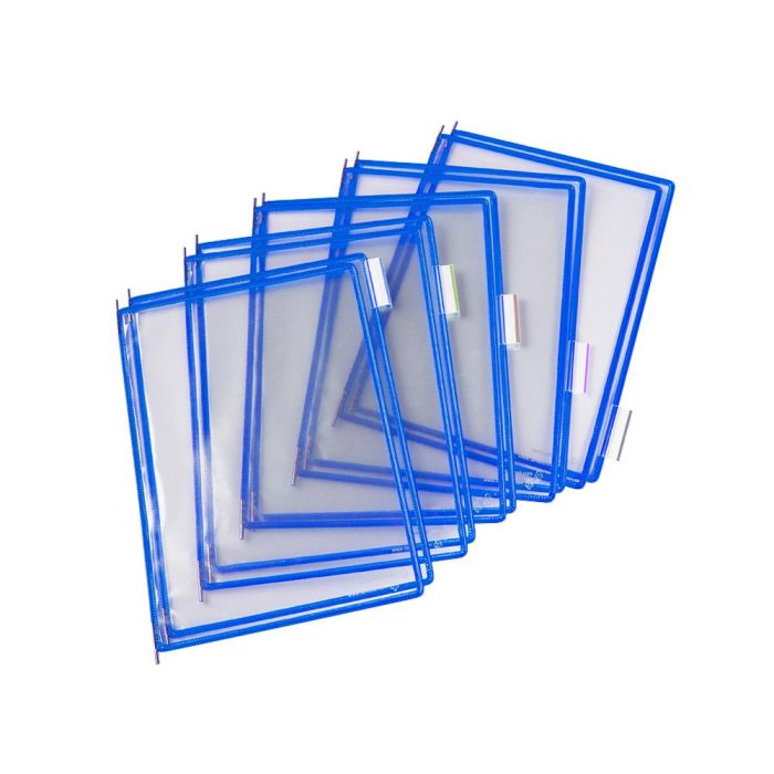 Funda Para Portacatalogo Tarifold Din A4 Color Azul Pack De 10 Unidades 1