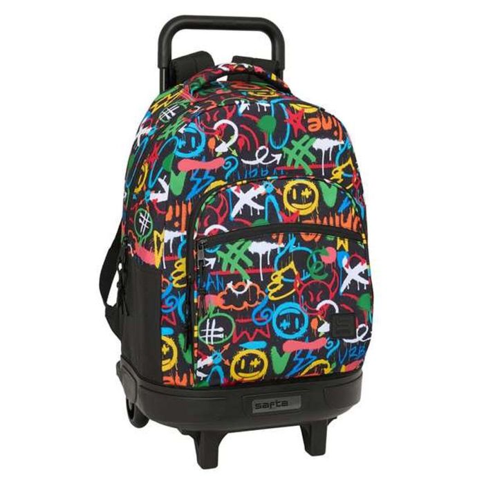 Mochila Escolar con Ruedas Safta Colors 33 x 45 x 22 cm Grafiti 0 Mochila Escolar con Ruedas Safta Colors 33 x 45 x 22 cm Grafiti 0