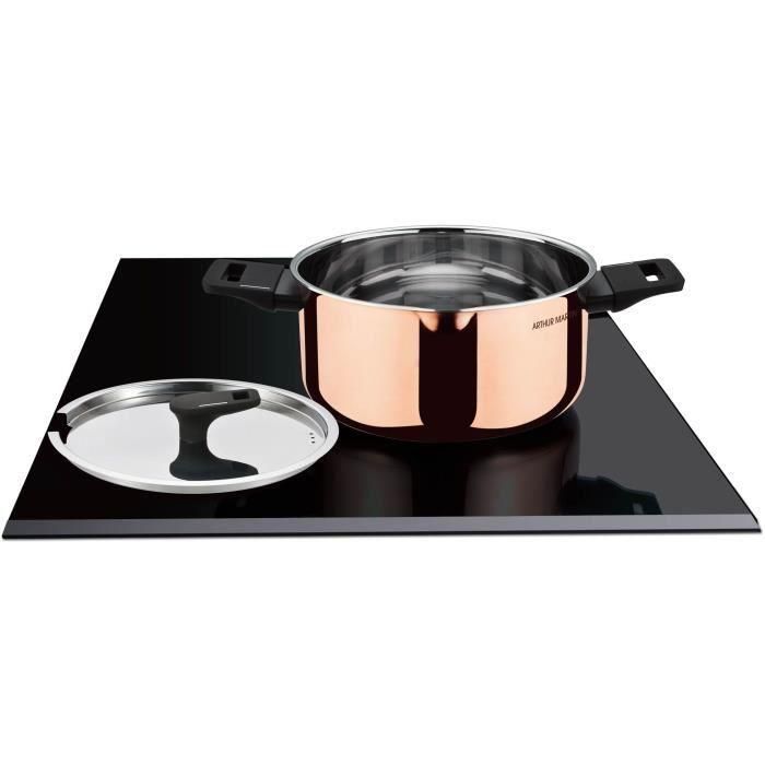 Arthur Martin AM945GT Olla holandesa 24 cm - 3 capas triple acción: Cobre, Aluminio, Acero Inoxidable - Todas las fuentes de calor, incluida la inducción Arthur Martin AM945GT Olla holandesa 24 cm - 3 capas triple acción: Cobre, Aluminio, Acero Inoxidable - Todas las fuentes de calor, incluida la inducción