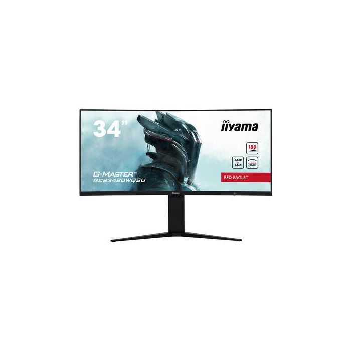 Monitor Iiyama 34" Gaming Curvo, Uwqhd, 180Hz, 0,4 Ms, Hdmi, Displayport Monitor Iiyama 34" Gaming Curvo, Uwqhd, 180Hz, 0,4 Ms, Hdmi, Displayport