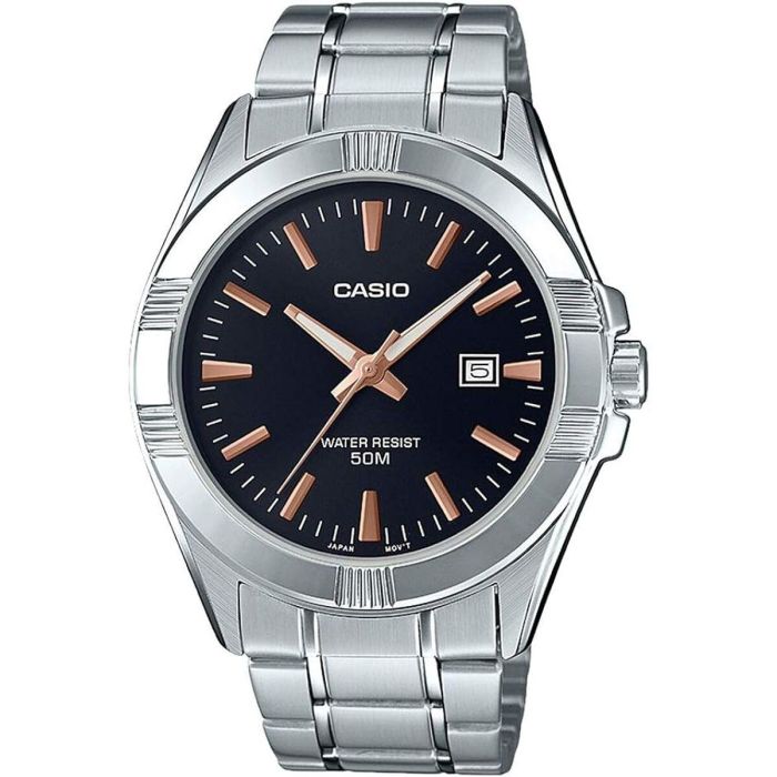 Reloj Hombre Casio COLLECTION Negro Plateado (Ø 43,5 mm)