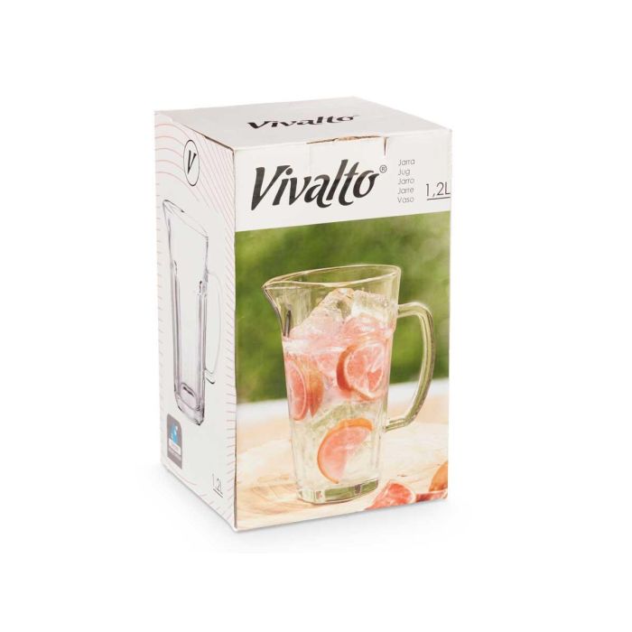 Jarra Prisma Agua 1,2L Vivalto 17X21CM (6 Unidades) 1 Jarra Prisma Agua 1,2L Vivalto 17X21CM (6 Unidades) 1