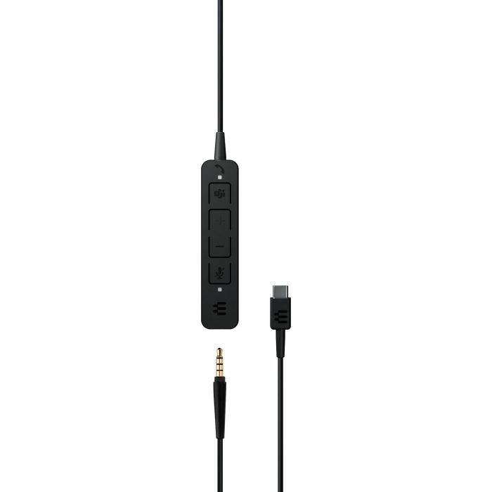 EPOS Adapt 165T USB-C Auriculares Binaurales para Oficina/Centro de Llamadas, USB Tipo C, Alámbrico, Negro 6