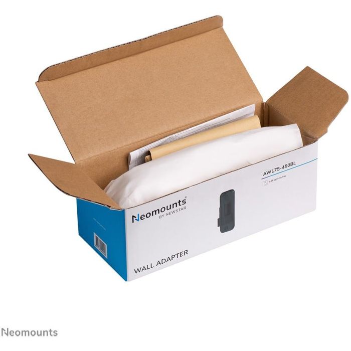 Neomounts AWL75-450BL Adaptador de pared para brazo de monitor Negro Aluminio Compatible con DS70-450BL1 DS75-450BL2 12