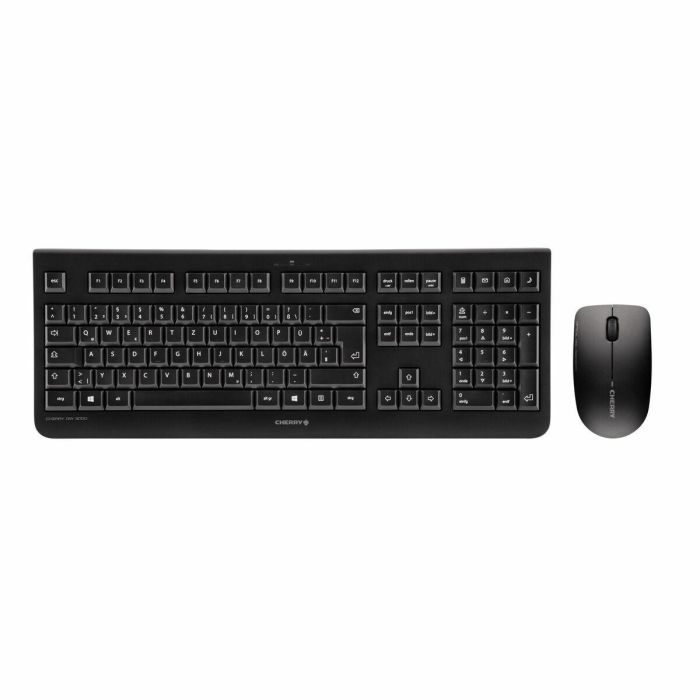 Cherry DW 3000 Teclado y Ratón Inalámbricos con Teclado Numérico, 1200 dpi, 10m Alcance