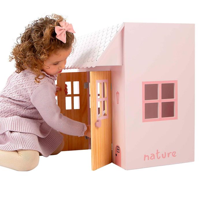 Muñecas Arias Cama-casita Nature para Muñecas con 3 Perchas 50x39x50 cm 3 Muñecas Arias Cama-casita Nature para Muñecas con 3 Perchas 50x39x50 cm 3