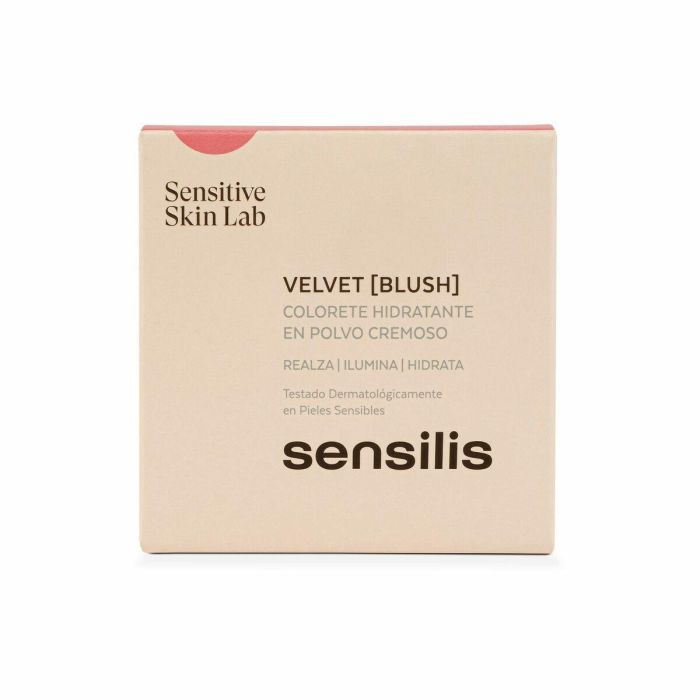 Sensilis #01 Colorete en Polvo Cremoso Velvet Blush 10g - Rubor Natural y Luminoso, Piel Sensible Sin Fragancias ni Parabenos 1