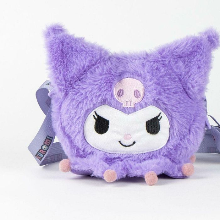 Cerdá Bolso de Peluche Hello Kitty Kuromi Morado para Niñas, Bandolera Infantil 17x14x4 cm, Edad Recomendada 3+ Años 2