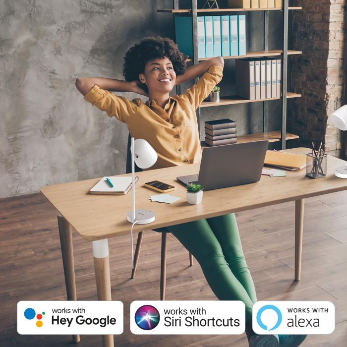 Muvit iO Lámpara Sobremesa LED WiFi con Carga Inalámbrica, Control por App y Compatible con Google Home, Alexa y Siri 8 Muvit iO Lámpara Sobremesa LED WiFi con Carga Inalámbrica, Control por App y Compatible con Google Home, Alexa y Siri 8