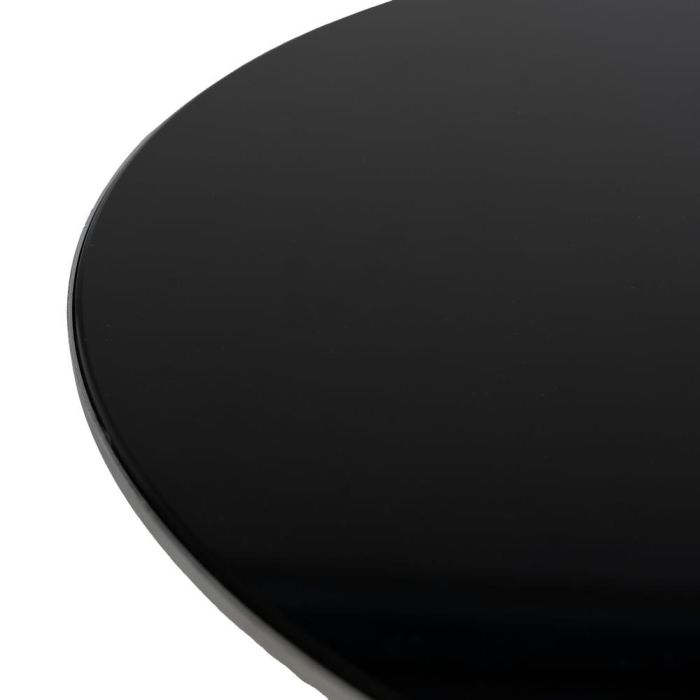 Mesita Blanco y Negro Metal Decoración 50 X 50 X 55 cm