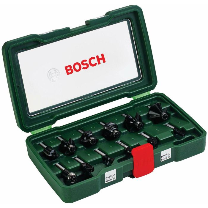 Bosch 3165140415842 Juego de 12 Brocas de Carburo para Fresadora Bosch, Madera, Vástago 8 mm 7 Bosch 3165140415842 Juego de 12 Brocas de Carburo para Fresadora Bosch, Madera, Vástago 8 mm 7