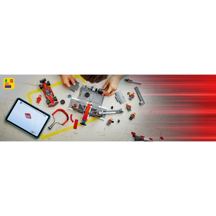 Lego Juego de Construcción City Fórmula 1 Parada en Boxes con Equipo de Mecánicos y Coche Ferrari para Niños +6 Años 6 Lego Juego de Construcción City Fórmula 1 Parada en Boxes con Equipo de Mecánicos y Coche Ferrari para Niños +6 Años 6
