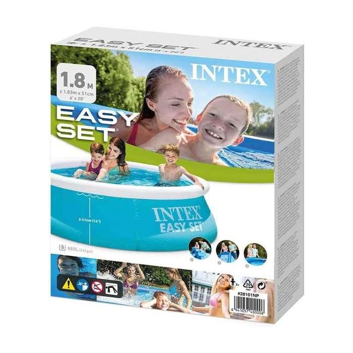 Intex Piscina Hinchable Redonda Easy Set con Depuradora Filtro 3077 Litros 305x61 cm 25