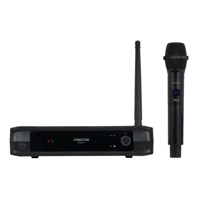 Fonestar Sistem Micrófono Inalámbrico UHF Sonair - Mano, Dinámico Unidireccional, Alcance 30m, 8 Canales