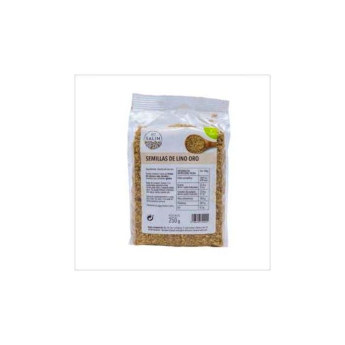INT SALIM Semillas de Lino Dorado 250g - Alto en Fibra, Fuente de Proteínas