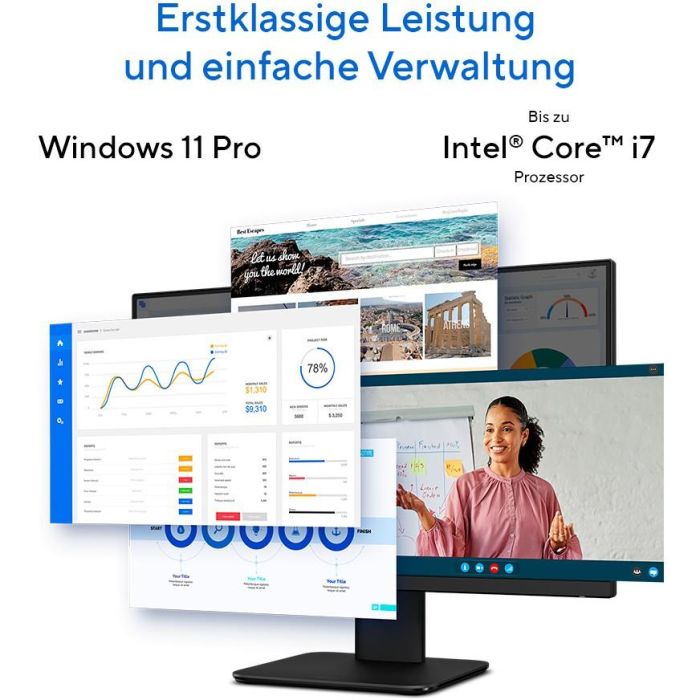 ASUS P470VAK-BPE124X PC All-in-One 27" Intel Core i7 16GB RAM 512GB SSD Windows 11 Pro 10