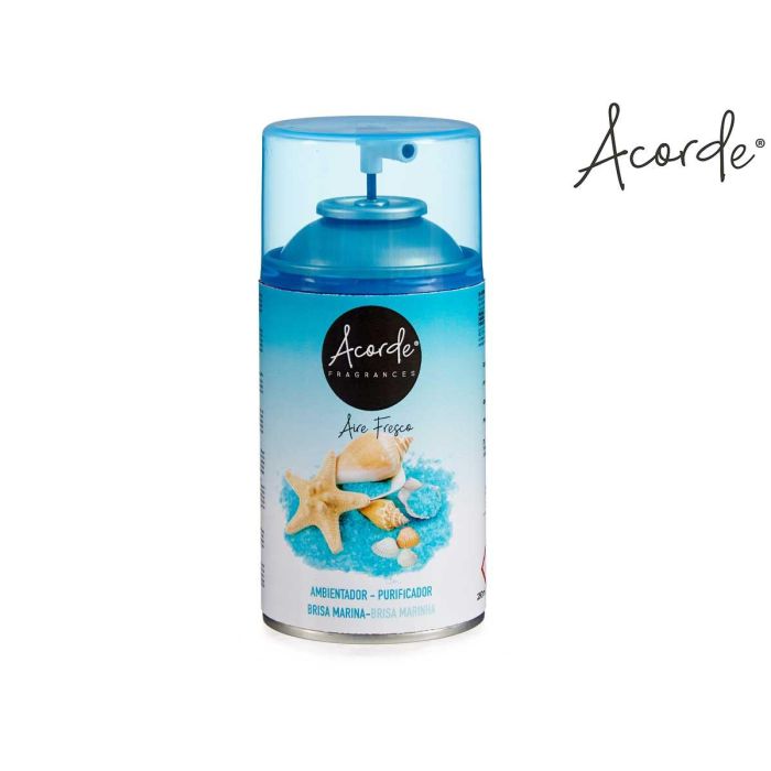 Recambio Ambientador Aerosol 250Ml Brisa Marina Acorde 6X14CM (6 Unidades) 2 Recambio Ambientador Aerosol 250Ml Brisa Marina Acorde 6X14CM (6 Unidades) 2