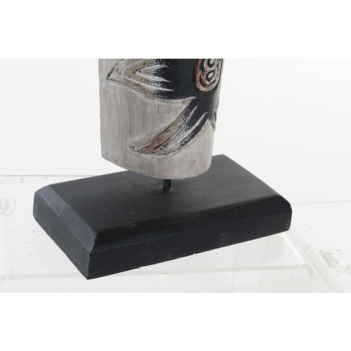 DKD Home Decor Decoracion Balines Natural Negro 10 x 78 x 19 cm 2