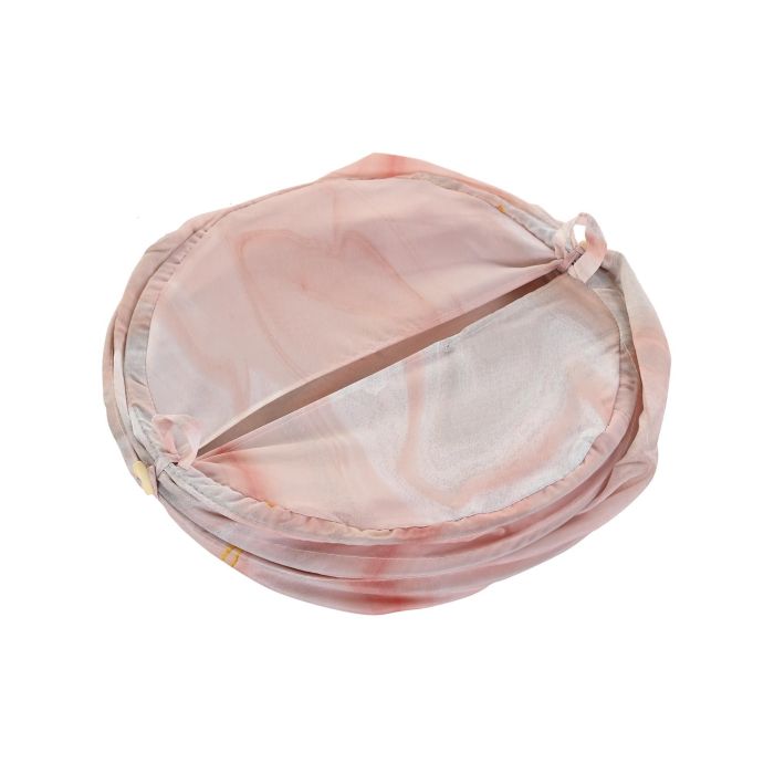 DKD Home Decor Cesta Ropa Glam Rosa de Poliester y Metal con Medidas 38 cm Ancho x 38 cm Largo x 50 cm Alto - Pack 6 Unidades 2 DKD Home Decor Cesta Ropa Glam Rosa de Poliester y Metal con Medidas 38 cm Ancho x 38 cm Largo x 50 cm Alto - Pack 6 Unidades 2