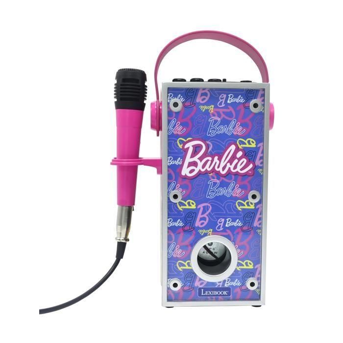 Potente altavoz Bluetooth iluminado de Barbie con micrófono