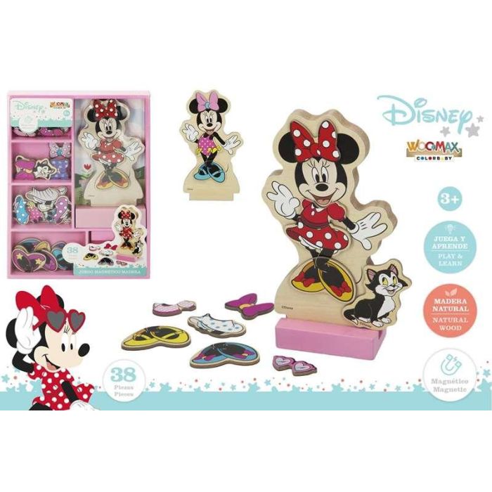 Juego de madera vestidos magneticos disney minnie 22x30 cm (woomax) 1 Juego de madera vestidos magneticos disney minnie 22x30 cm (woomax) 1