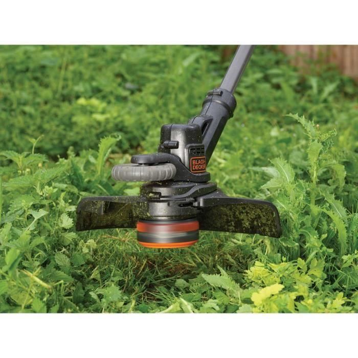 Black+Decker STC1820EPC Cortadora Inalámbrica 18V Litio 2Ah - Recortadora de Jardín 28cm Corte, 2 Velocidades Eco-Turbo, Cabezal Giratorio 5 Black+Decker STC1820EPC Cortadora Inalámbrica 18V Litio 2Ah - Recortadora de Jardín 28cm Corte, 2 Velocidades Eco-Turbo, Cabezal Giratorio 5