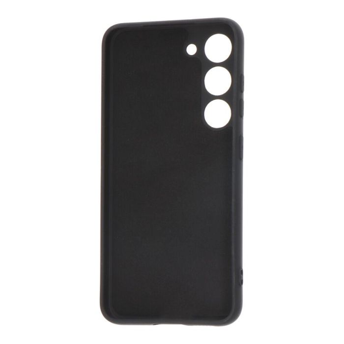 Carcasa negra de plástico soft touch para samsung s23 1