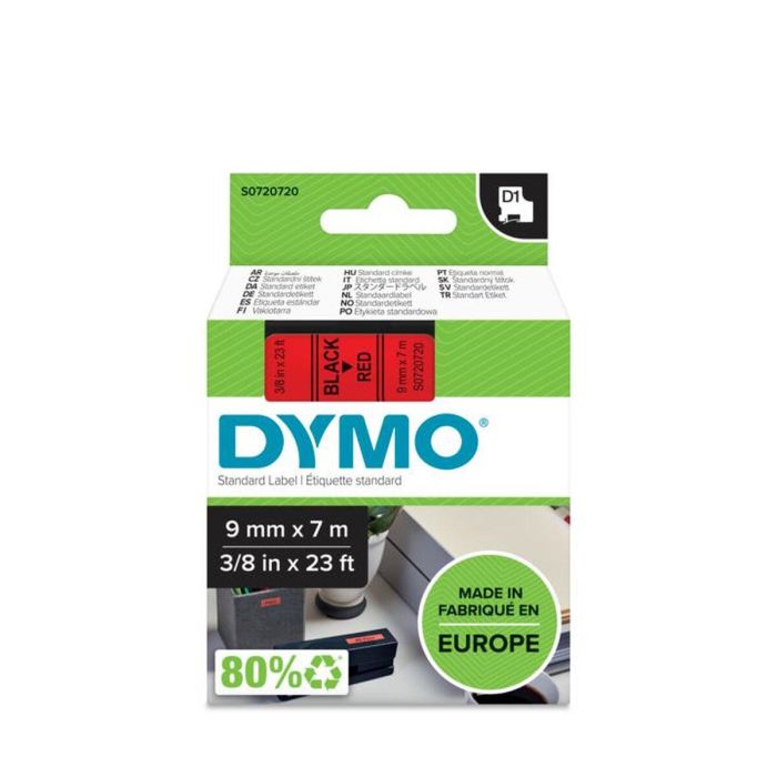 Cinta de transferencia térmica Dymo D1 40917 7 m Negro/Rojo (5 Unidades) 1 Cinta de transferencia térmica Dymo D1 40917 7 m Negro/Rojo (5 Unidades) 1