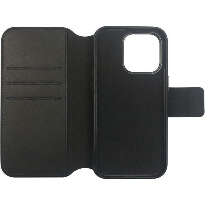 eSTUFF iPhone 16 INFINITE MILAN Wallet Cover - Black - 87% recycled material 2 eSTUFF iPhone 16 INFINITE MILAN Wallet Cover - Black - 87% recycled material 2