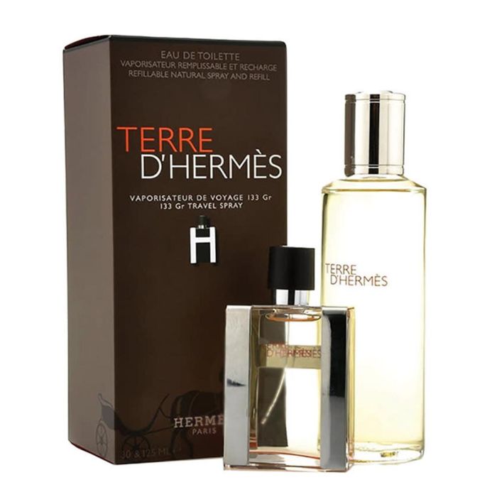 Hermes paris terre d'hermes eau de toilette 30 ml vaporizador + eau de toilette relleno 125 ml