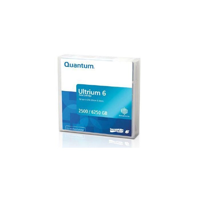 Quantum Ultrium 6, LTO, 2.5TB Native, 6.25TB Compressed, 846m tape Quantum Ultrium 6, LTO, 2.5TB Native, 6.25TB Compressed, 846m tape