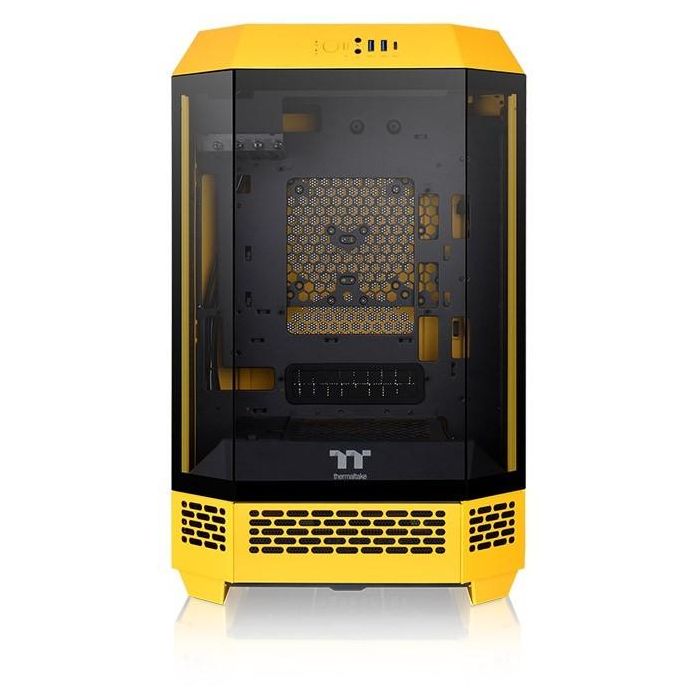 Thermaltake 300 Bumblebee - Micro Torre PC Amarilla - Caja de Computadora con Soporte Fuente ATX, HDD 3.5", SSD 2.5", Ventiladores 120/140mm 1 Thermaltake 300 Bumblebee - Micro Torre PC Amarilla - Caja de Computadora con Soporte Fuente ATX, HDD 3.5", SSD 2.5", Ventiladores 120/140mm 1