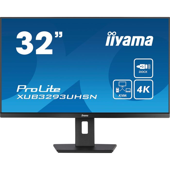 iiyama XUB3293UHSN-B5 Monitor IPS de 32" UHD (3840x2160) 4ms HDMI DisplayPort USB-C Negro 1