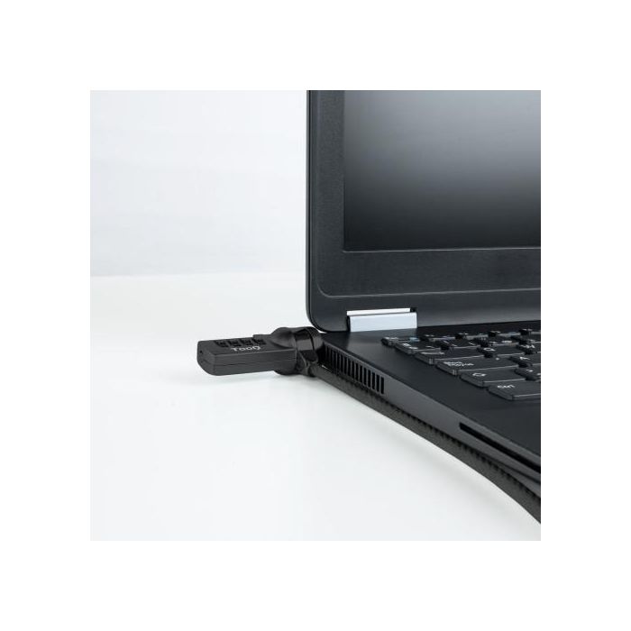 TOOQ Cable de Seguridad T-LOCK con Combinacion para Portatiles 1.5 metros, Gris Oscuro 4 TOOQ Cable de Seguridad T-LOCK con Combinacion para Portatiles 1.5 metros, Gris Oscuro 4