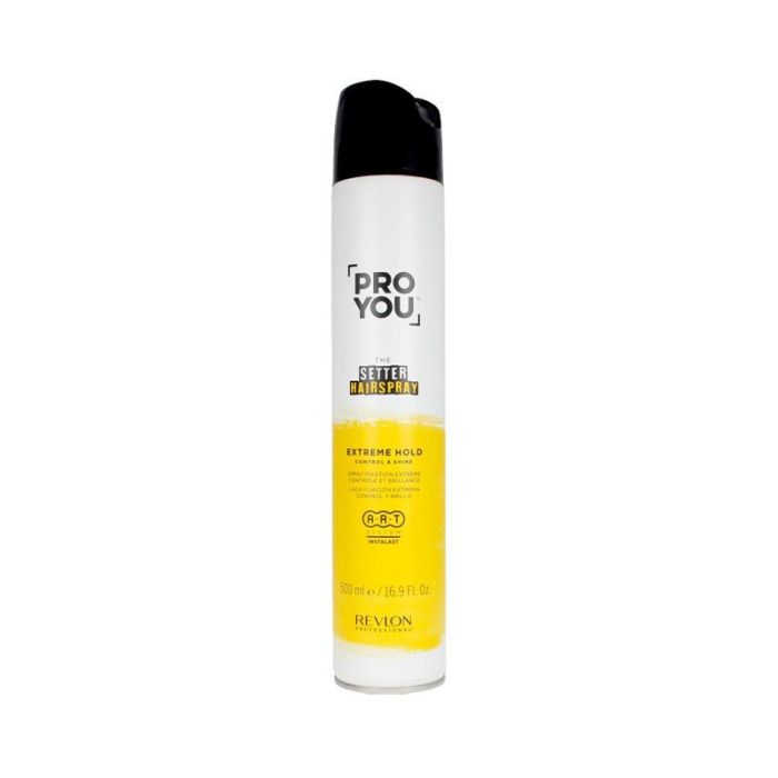 Revlon Y00245 PROYOU the hairspray strong Laca Fijación Ultra Fuerte. Tecnología INSTALAST, Brillo y Volumen 500 ml Revlon Y00245 PROYOU the hairspray strong Laca Fijación Ultra Fuerte. Tecnología INSTALAST, Brillo y Volumen 500 ml