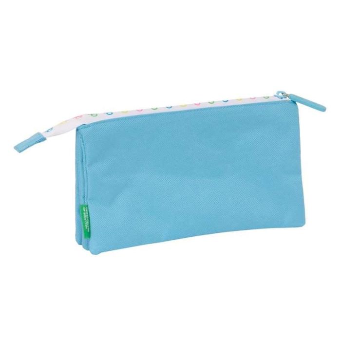 Portatodo Triple Benetton Spring Azul cielo 22 x 12 x 3 cm 1 Portatodo Triple Benetton Spring Azul cielo 22 x 12 x 3 cm 1