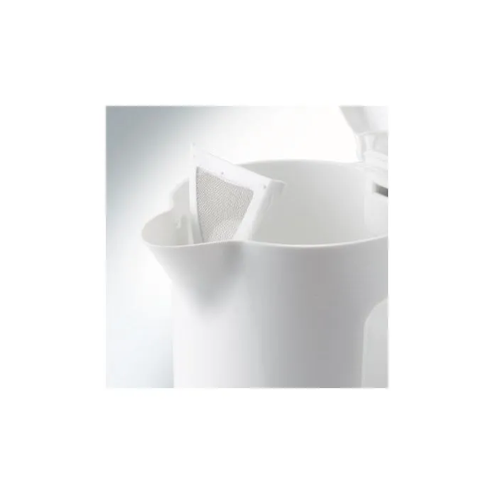 Kenwood JKP250 Discovery Hervidor Eléctrico de Viaje Blanco y Gris con Doble Voltaje, Filtro Antical y 0.5L 1