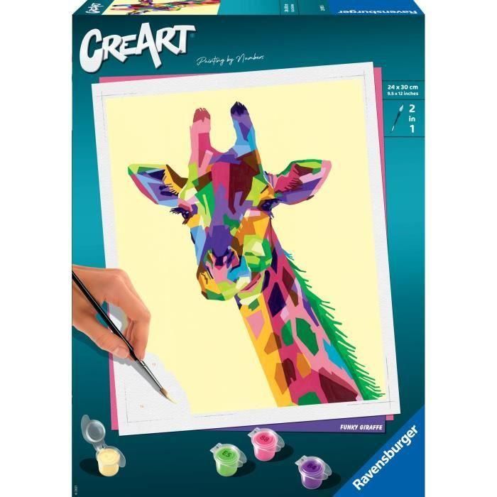 Ravensburger 4005556289936 CreArt Grande: Pintura por Números para Adultos - Jirafa (12+ años)