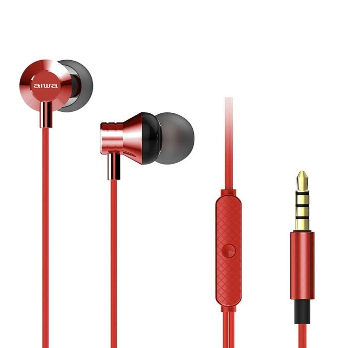 Auriculares Aiwa ESTM50RD Rojo 1 Auriculares Aiwa ESTM50RD Rojo 1