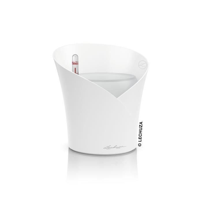 Lechuza LEC4008789139603 Maceta ORCHIDEA ALL-IN-ONE Blanco mate