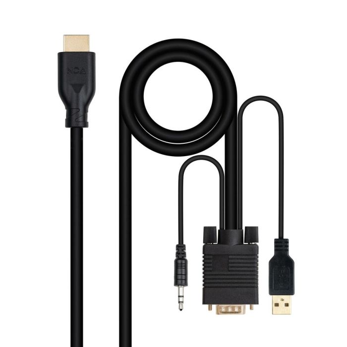 Cable VGA NANOCABLE 10.15.4612 1,8 m Negro 4