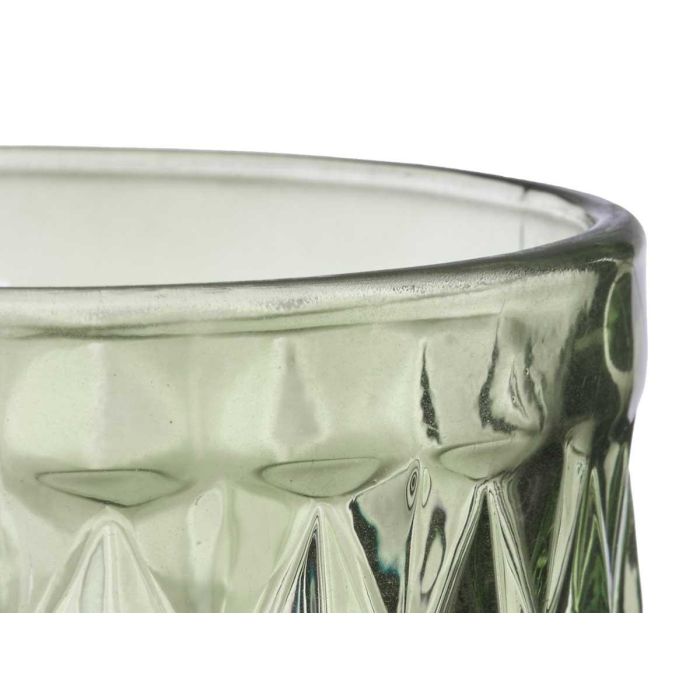 Vaso Diamante Verde 370 Ml Vivalto 8x12x8cm (24 Unidades) 2 Vaso Diamante Verde 370 Ml Vivalto 8x12x8cm (24 Unidades) 2