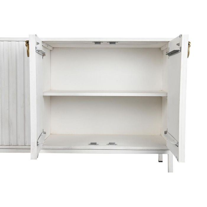 Aparador DKD Home Decor Metal Blanco Madera de mango (152 x 40 x 77 cm) 1 Aparador DKD Home Decor Metal Blanco Madera de mango (152 x 40 x 77 cm) 1