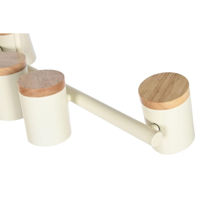 DKD Home Decor Lámpara Techo Urban Blanco Metal Madera 18 x 164 x 104 cm 3