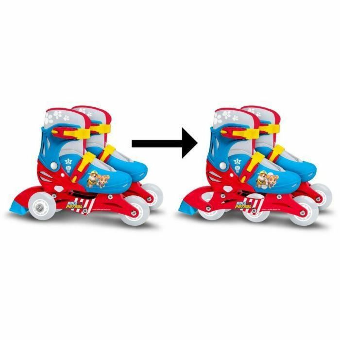 Patines en Línea Dos en Uno - PAW PATROL - PAT PATROUILLE - 3 Ruedas - Tri skate y Roller en lino - Talla ajustable 27-30 3