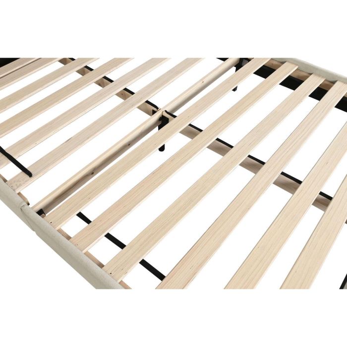 DKD Home Decor Cama Urban de Poliéster y Madera Beige 219x104x170 cm para Colchón 150x200 - Desmontable 4