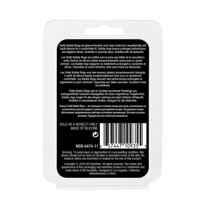 Anillo para el Pene NS Novelties Firefly Blanco 2 Anillo para el Pene NS Novelties Firefly Blanco 2