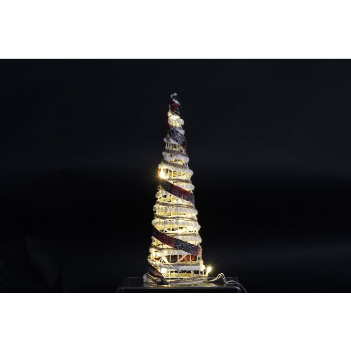 Cono Navidad Alpina DKD Home Decor Natural Blanco 20 x 80 x 20 cm Set de 3 1 Cono Navidad Alpina DKD Home Decor Natural Blanco 20 x 80 x 20 cm Set de 3 1